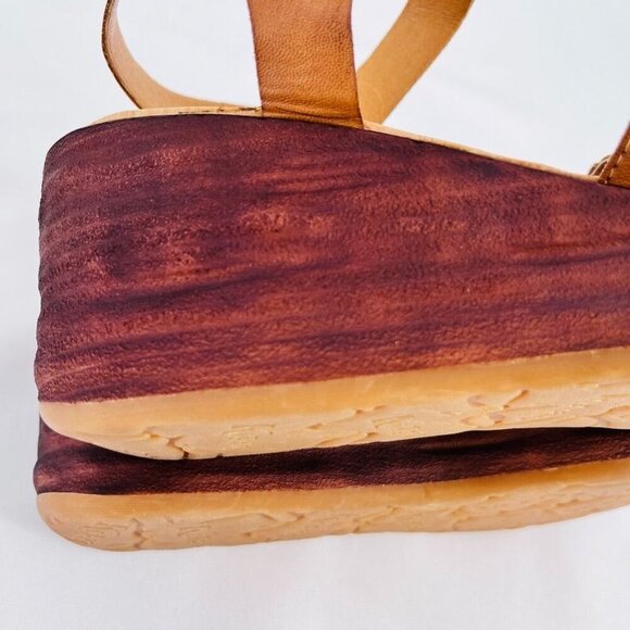 KORKS BY KORK-EASE Marley Strappy Wedge Sandal Size 11 In Brown - Picture 12 of 15